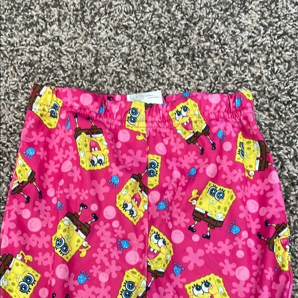 SpongeBob SquarePants Pink Kids Pajama Bottoms